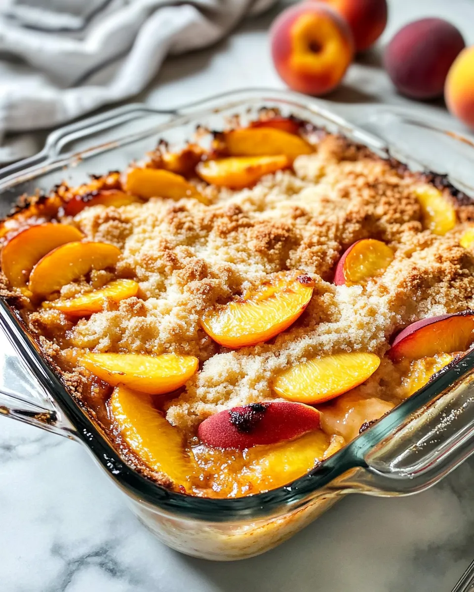 Delicious Peach Cobbler dish photo