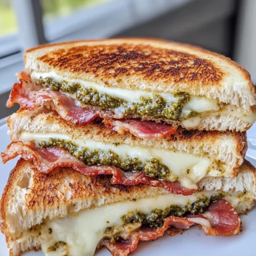 Homemade Pesto Grilled Cheese photo