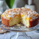 Homemade Pineapple Coconut Sunshine Cake photo