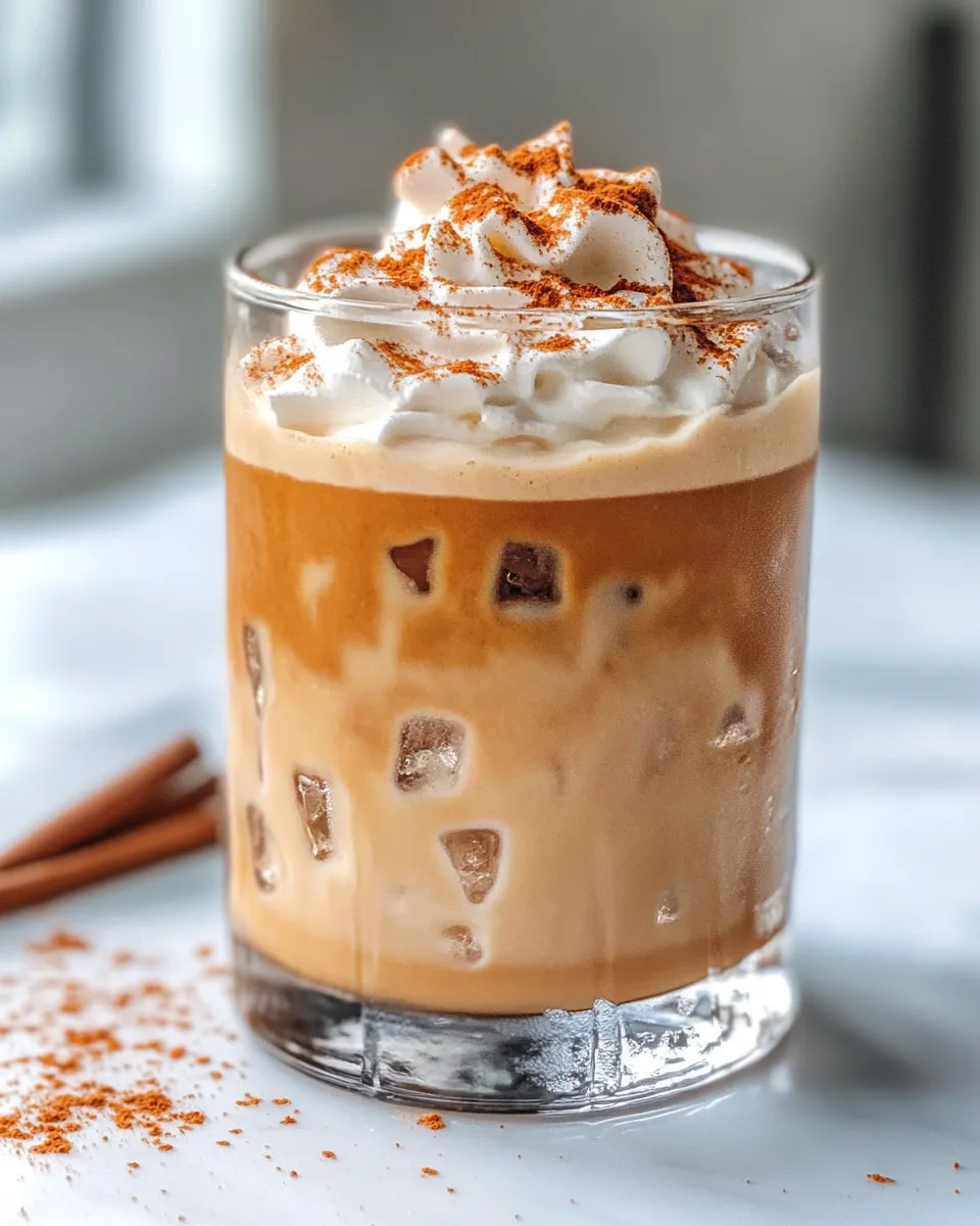Classic Pumpkin Chai Iced Latte image