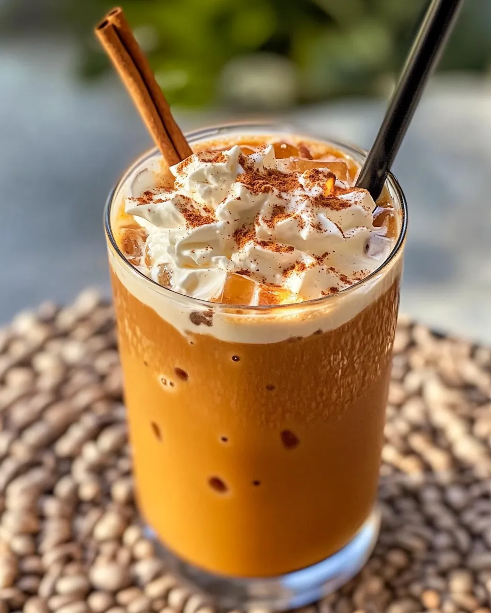 Easy Pumpkin Chai Iced Latte recipe photo