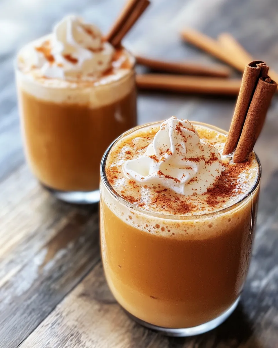 Delicious Pumpkin Chai Iced Latte shot