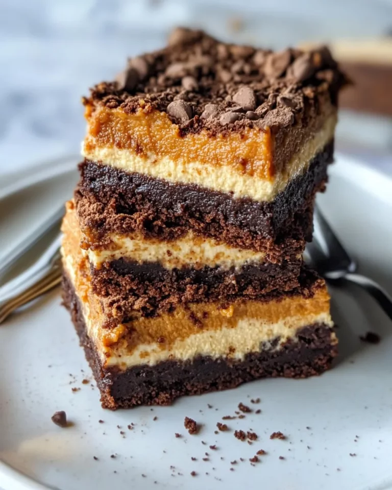 Homemade Pumpkin Cheesecake Brownies photo