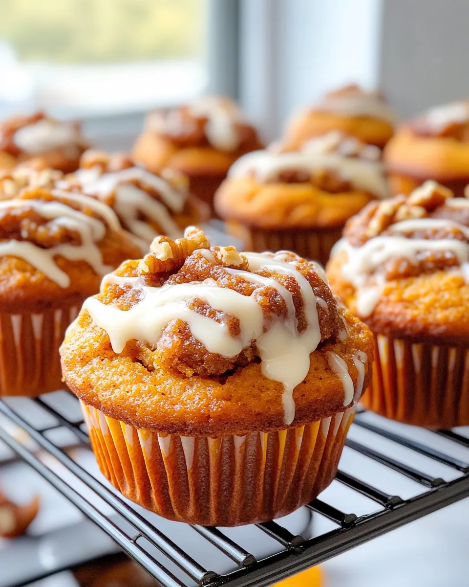 Classic Pumpkin Cinnamon Roll Muffins image