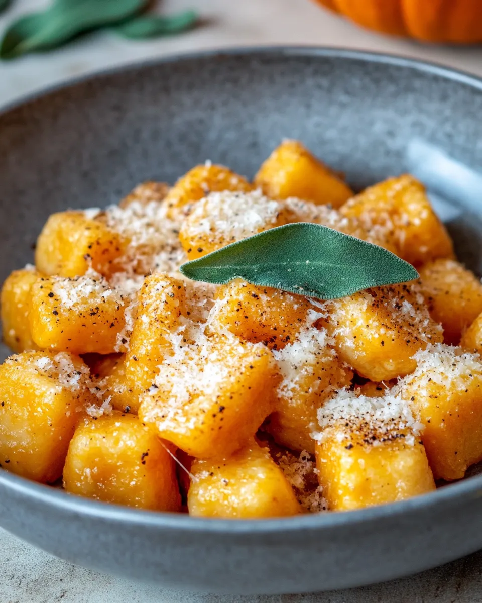 Easy Pumpkin Gnocchi food shot