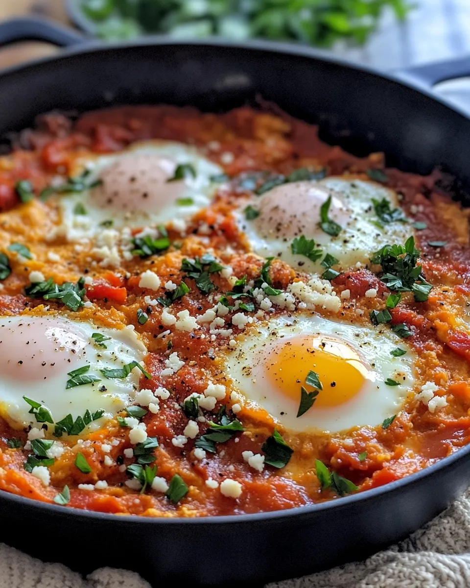 Delicious Pumpkin Shakshuka dish photo