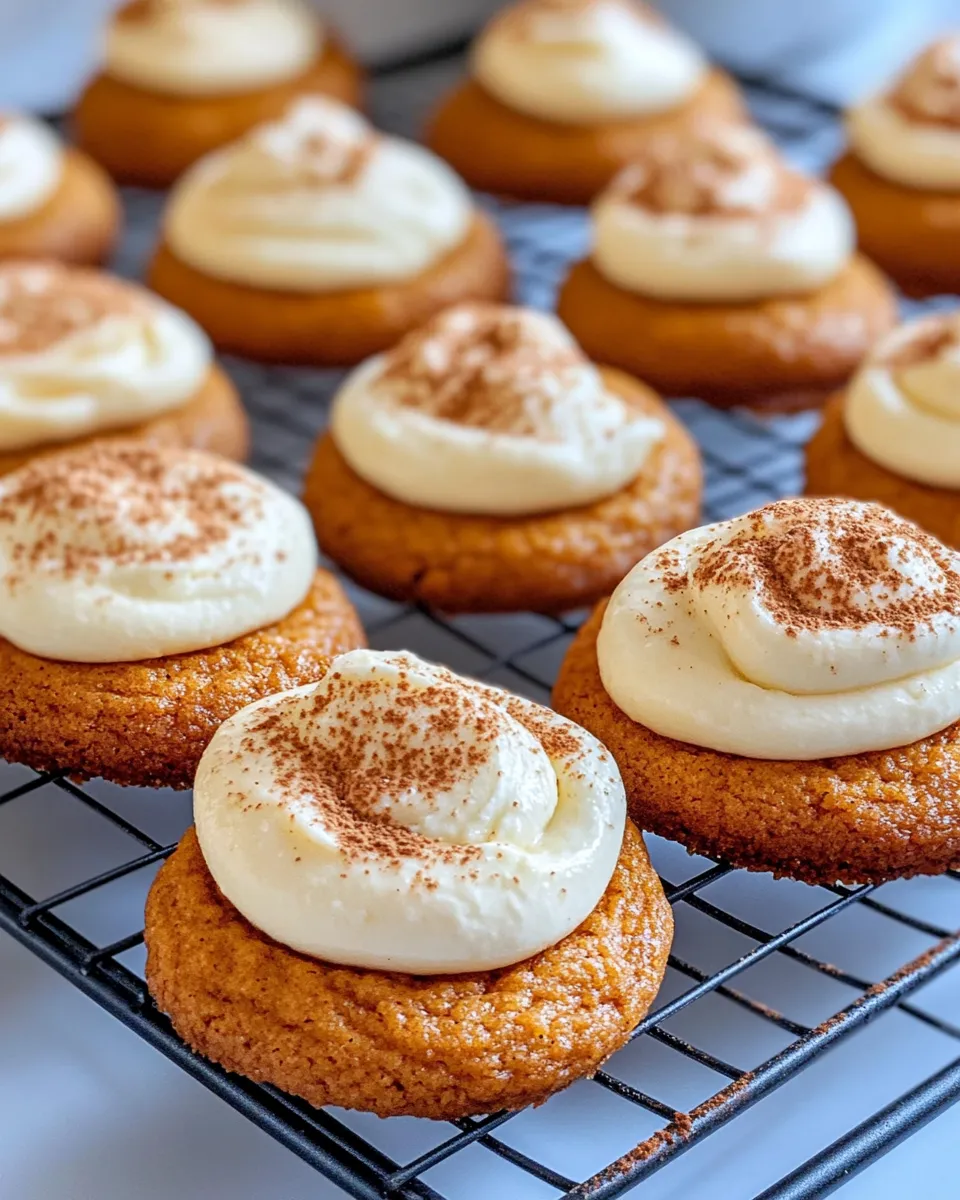 Classic Pumpkin Sugar Cookies with Cream Cheese Frosting image