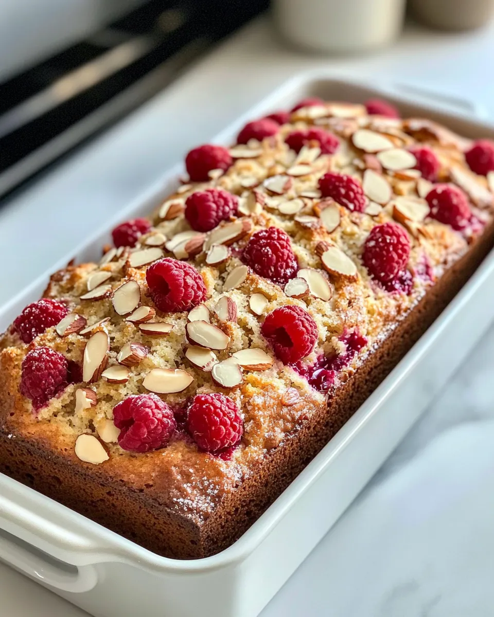 Easy Raspberry Almond Sweet Bread recipe photo