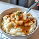 Homemade Roasted Garlic Mashed Potato Bowls (with Turkey Gravy) recipe photo