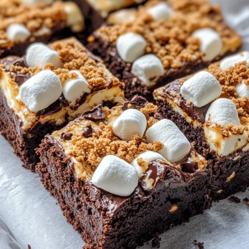 Homemade Sâ€™mores Fudge Brownies recipe photo