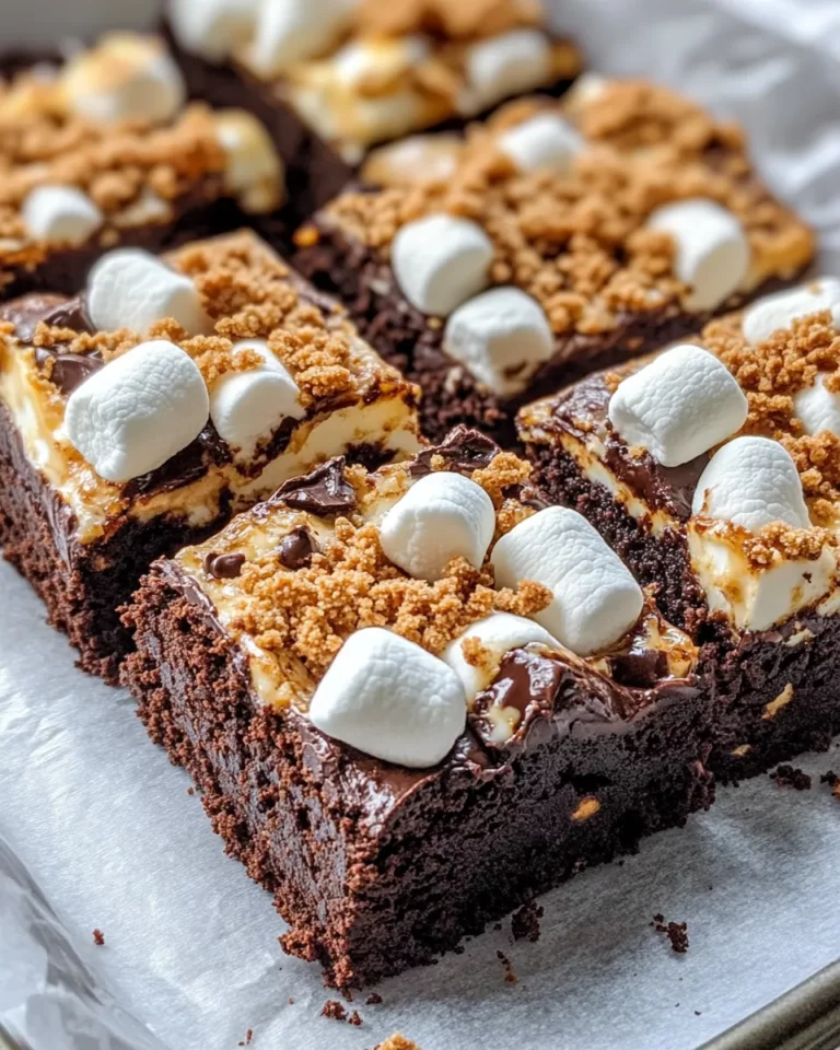 Homemade Sâ€™mores Fudge Brownies recipe photo