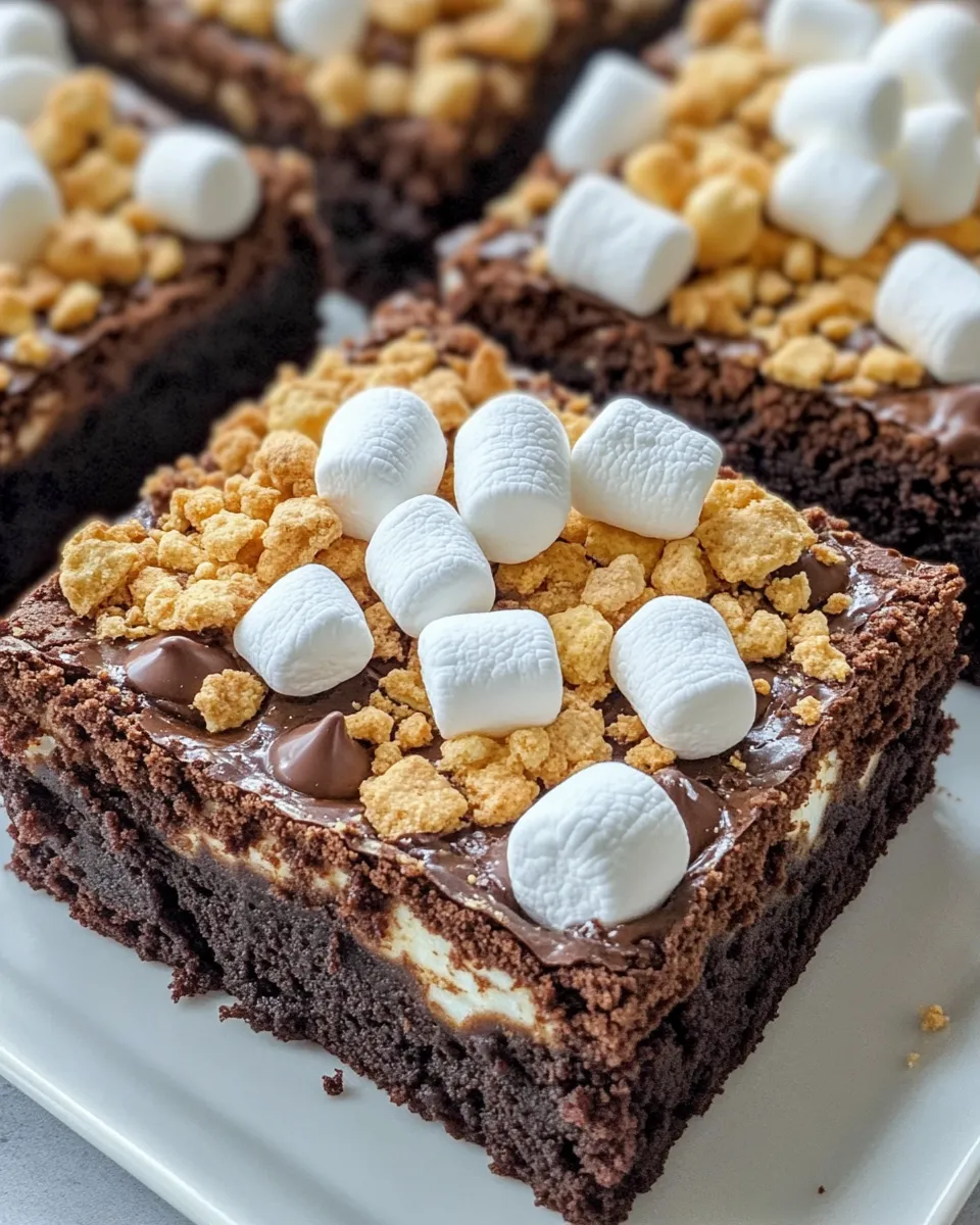 Classic Sâ€™mores Fudge Brownies dish photo