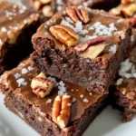 Homemade Salted Caramel Pecan Brownies photo