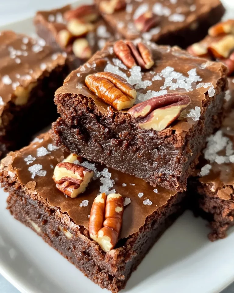 Homemade Salted Caramel Pecan Brownies photo