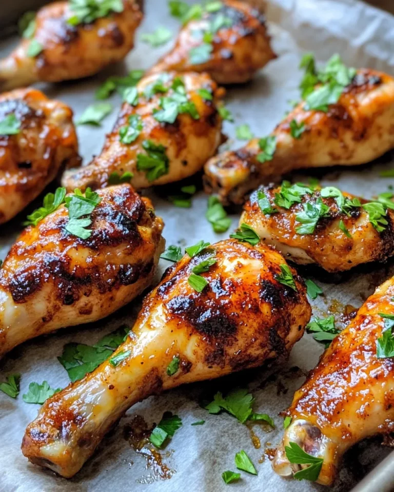 Homemade Spiced Apple Glazed Chicken Drumsticks recipe photo