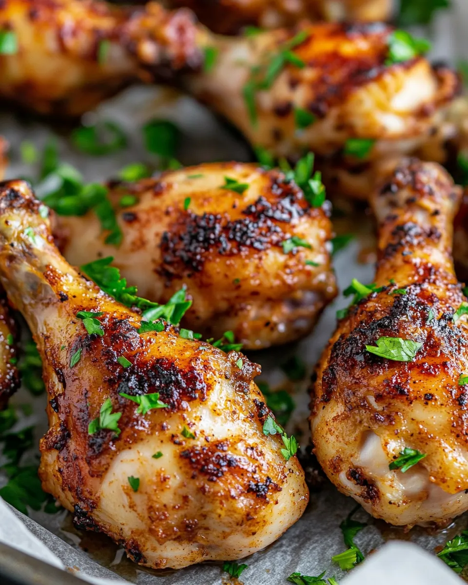 Classic Spiced Apple Glazed Chicken Drumsticks dish photo