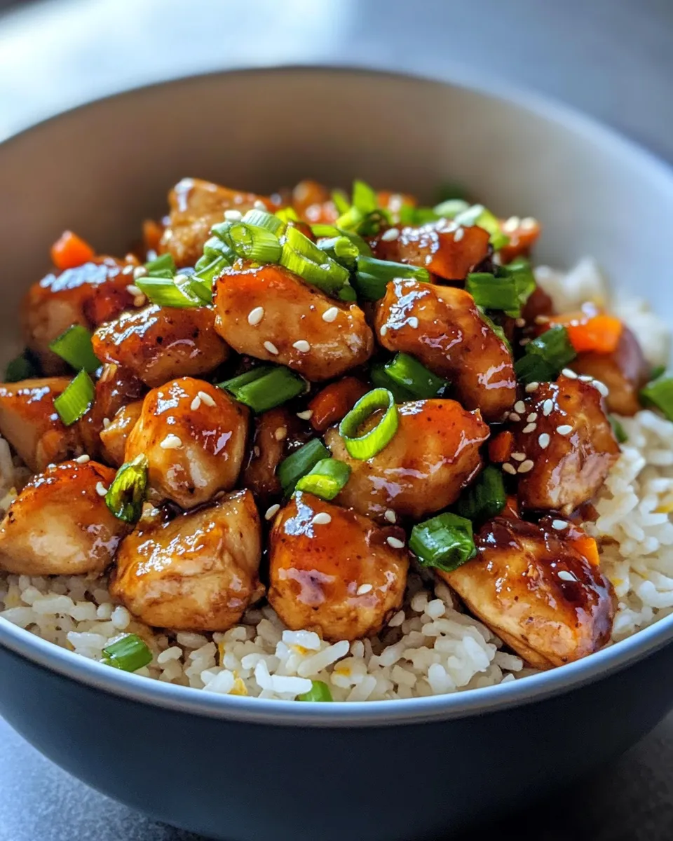Classic Sticky Orange Chicken with Fried Rice image