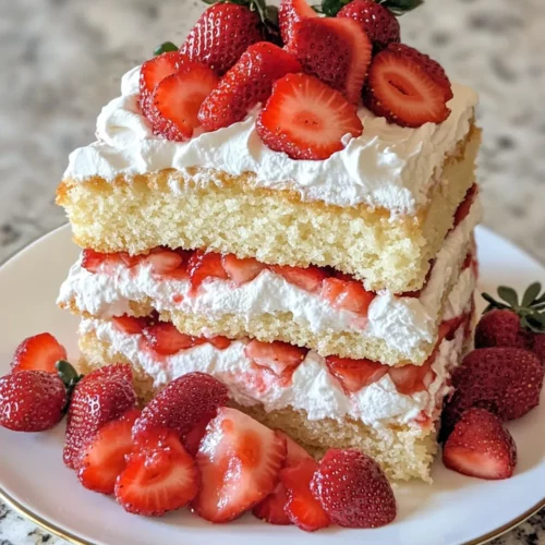 Homemade Strawberry Shortcake Layer Cake photo