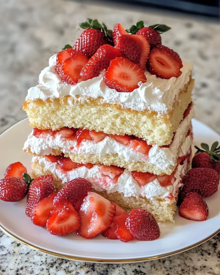 Homemade Strawberry Shortcake Layer Cake photo