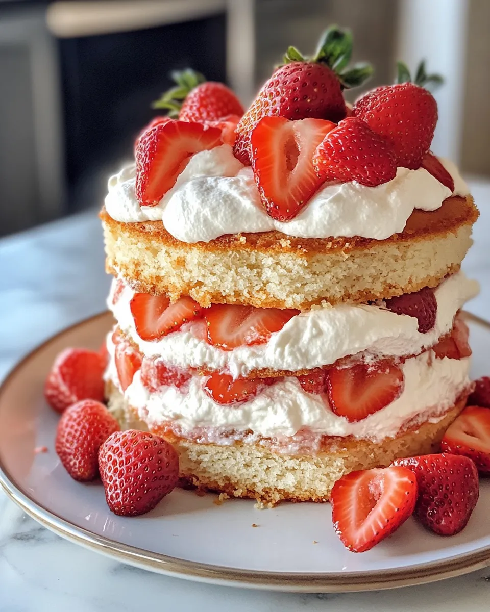 Classic Strawberry Shortcake Layer Cake image