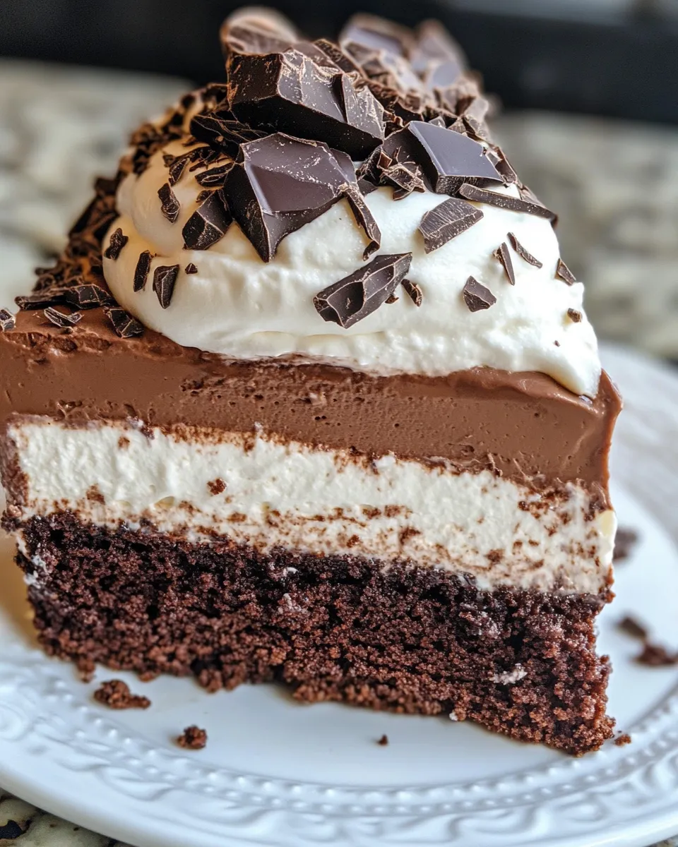 Classic Triple Chocolate Mousse Cake image