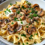 Homemade Vegetarian Mushroom Stroganoff photo