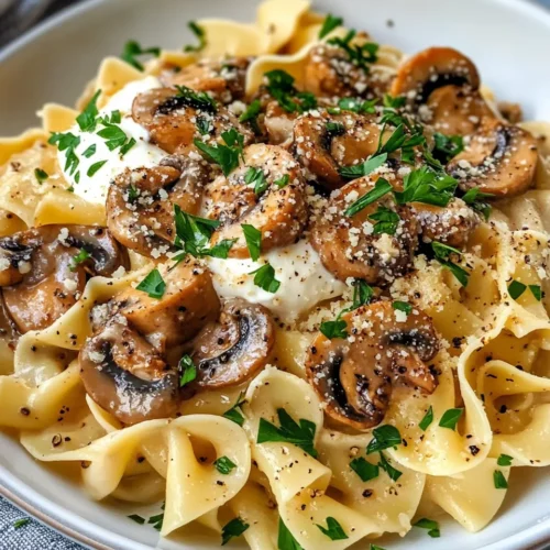 Homemade Vegetarian Mushroom Stroganoff photo