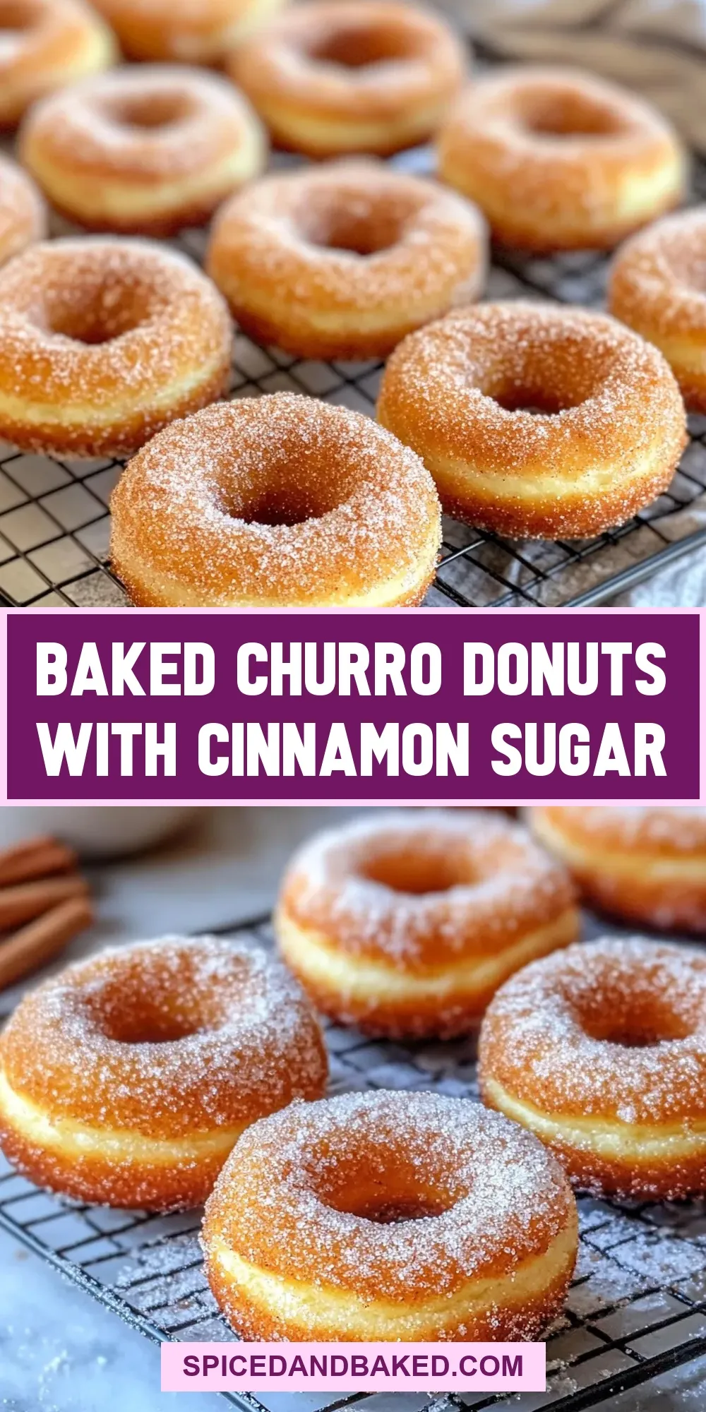 Easy Baked Churro Donuts With Cinnamon Sugar Recipe