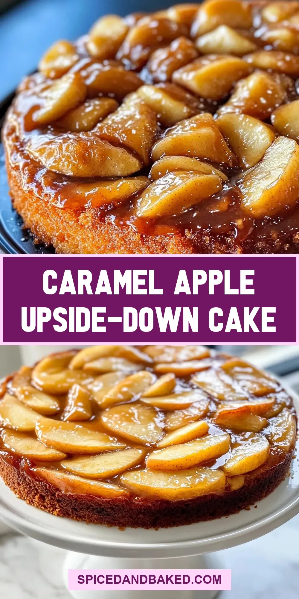 Easy Caramel Apple Upside-Down Cake Recipe