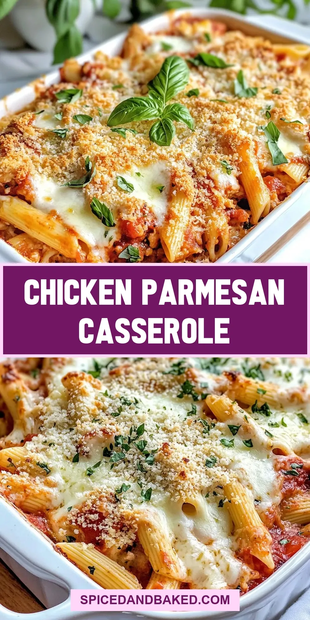 Chicken Parmesan Casserole (Tasty & Delicious)