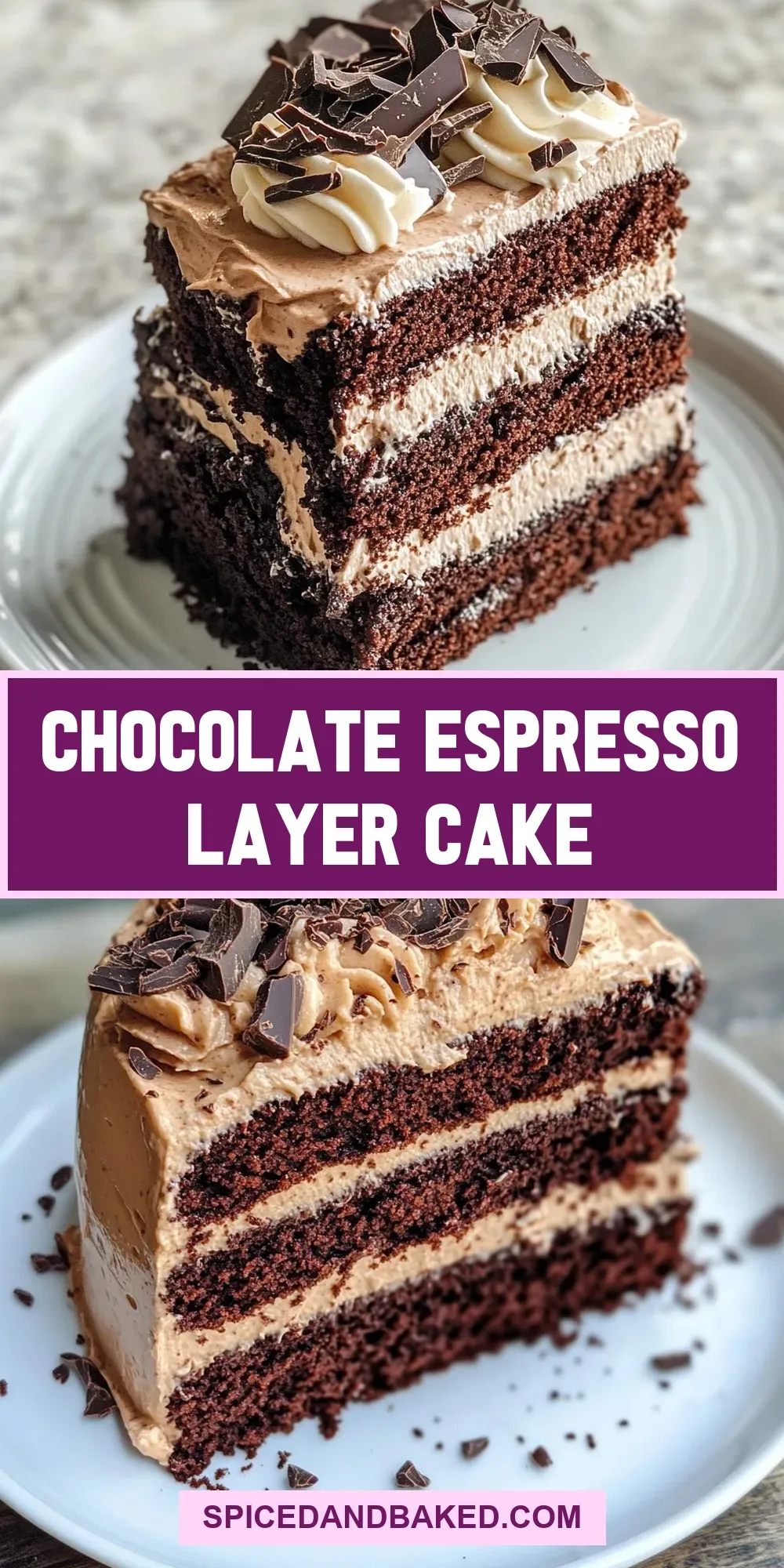 Quick Chocolate Espresso Layer Cake