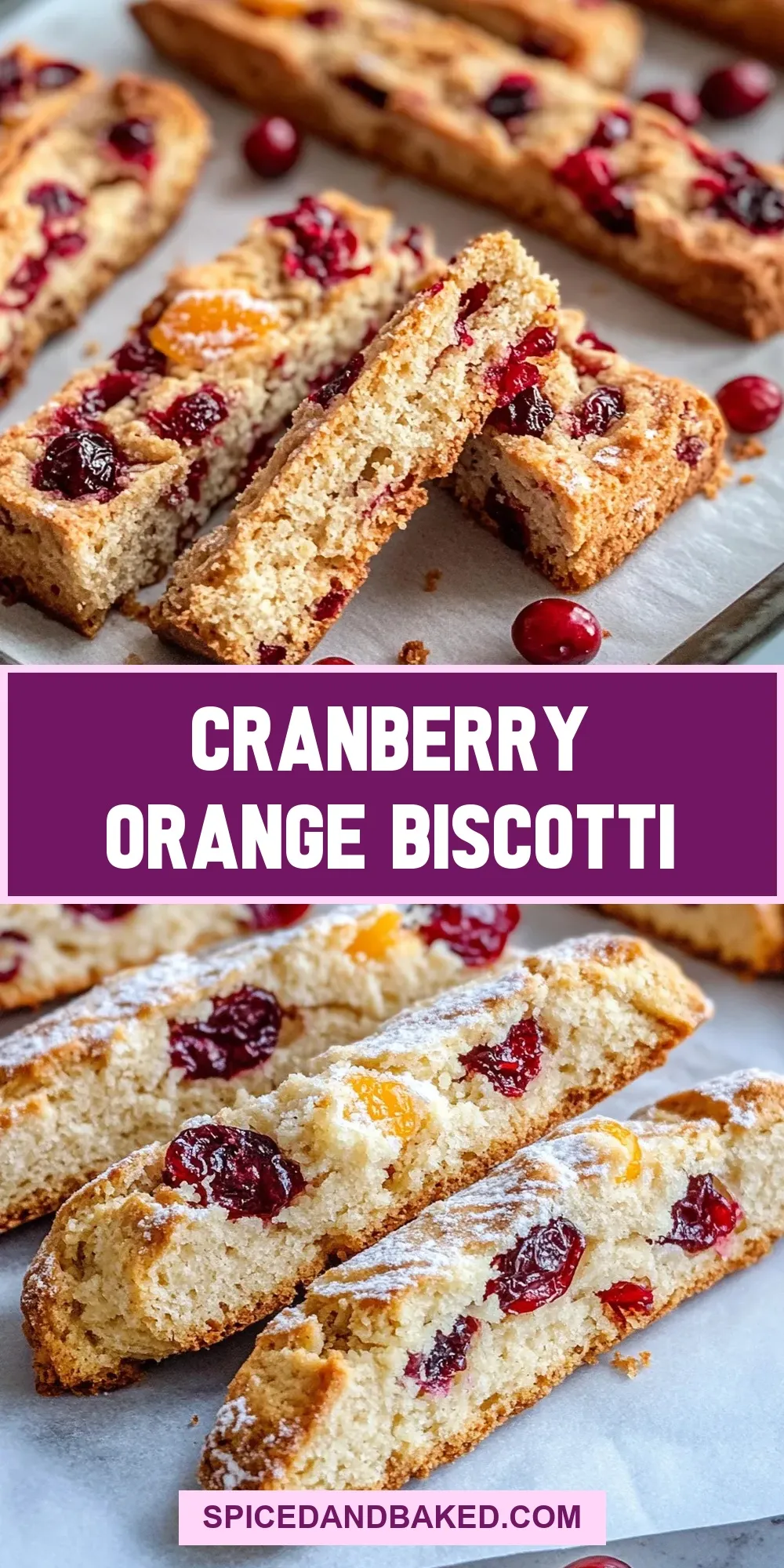 The Best Cranberry Orange Biscotti Ever