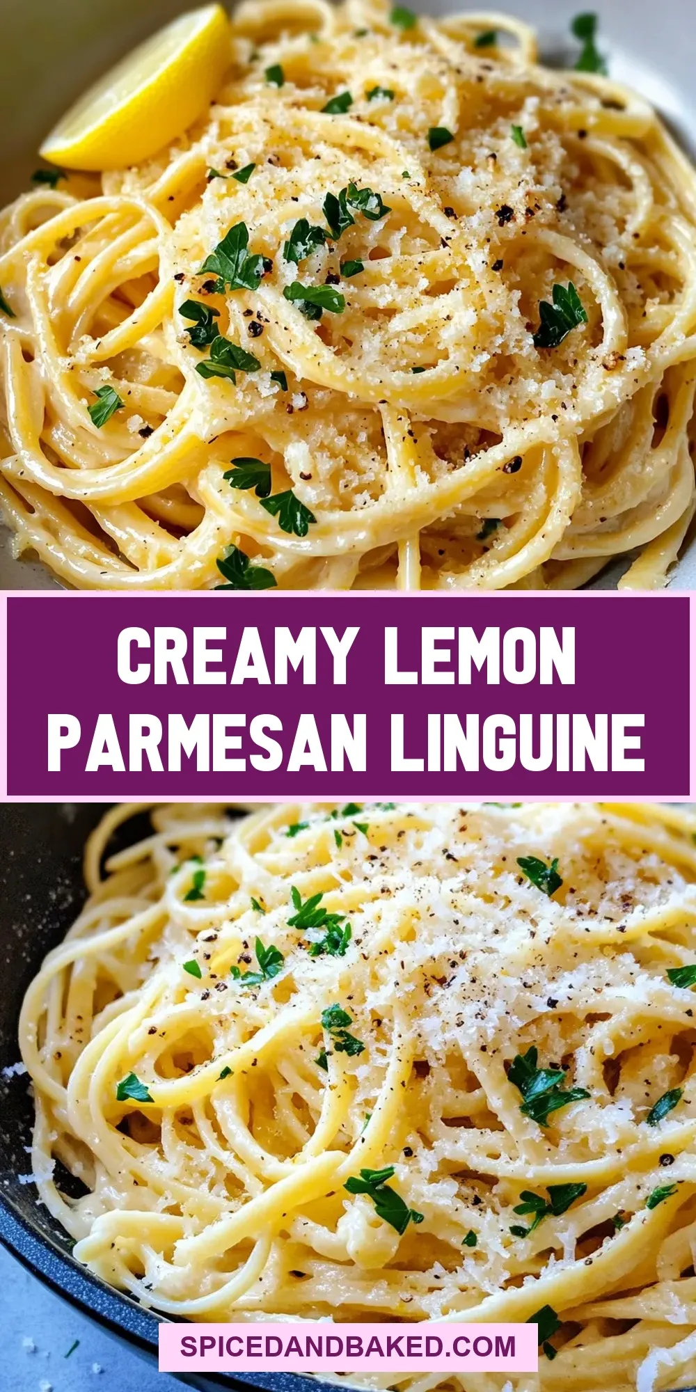 Easy Creamy Lemon Parmesan Linguine Recipe