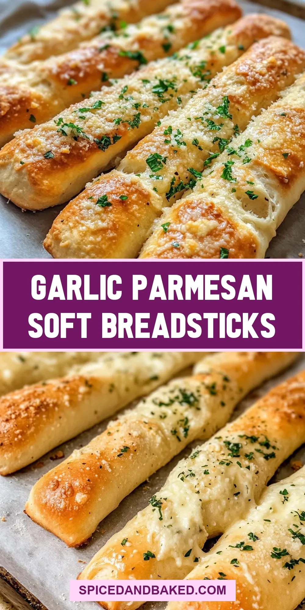 Easy Garlic Parmesan Soft Breadsticks Recipe