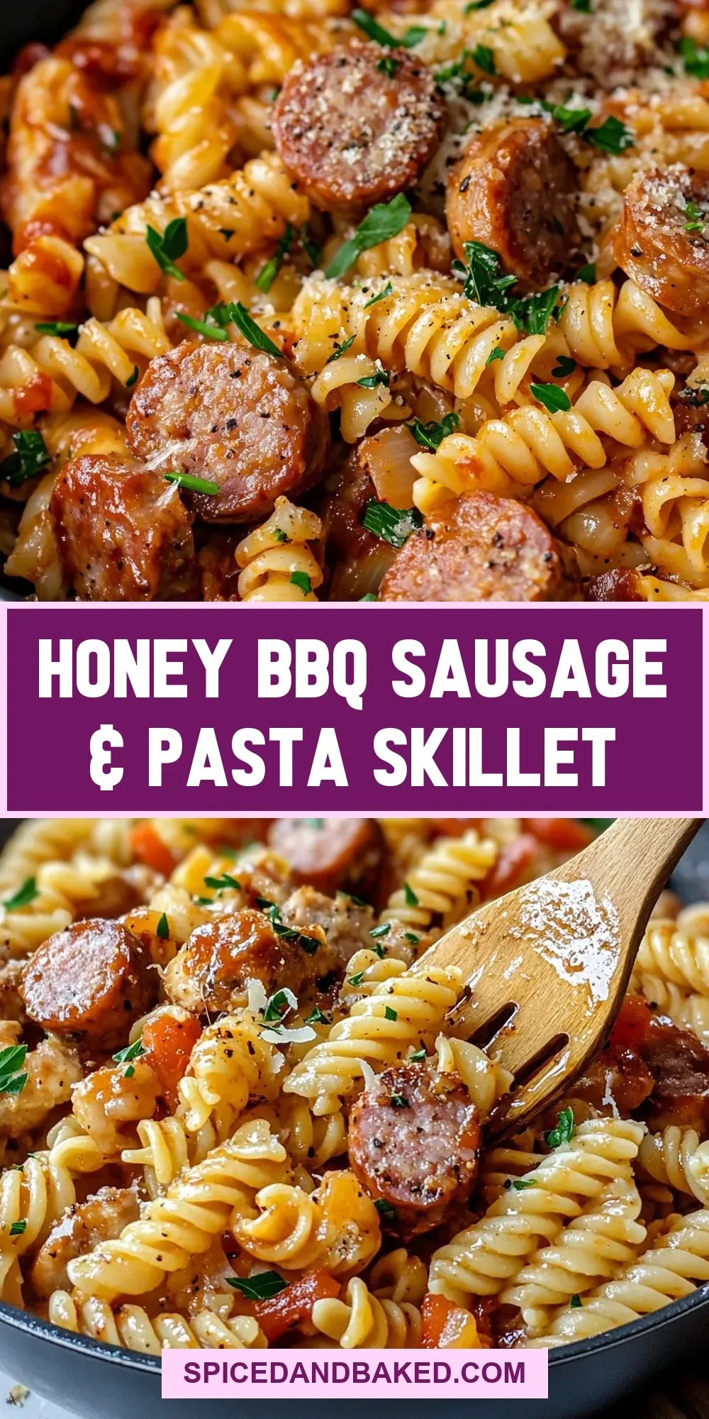 How To Make Ultimate Honey Bbq Sausage & Pasta Skillet
