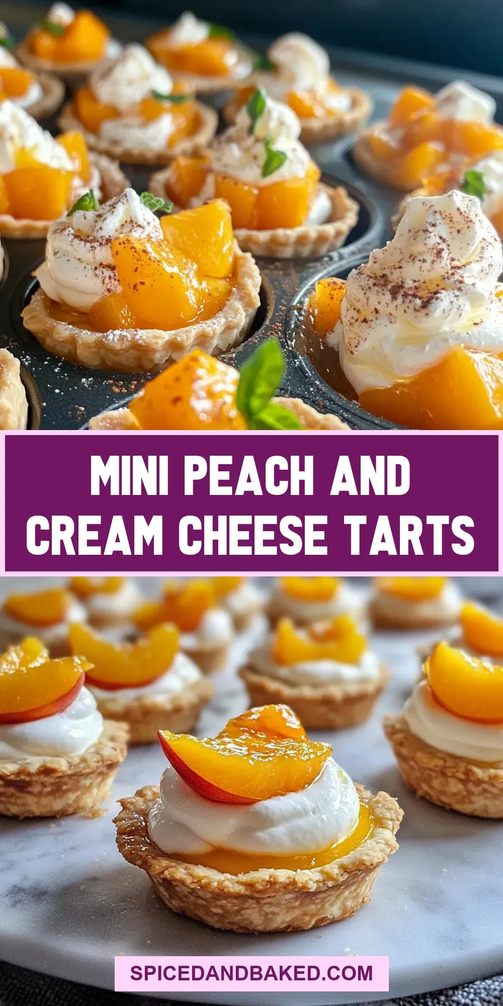 Easy Mini Peach And Cream Cheese Tarts Recipe