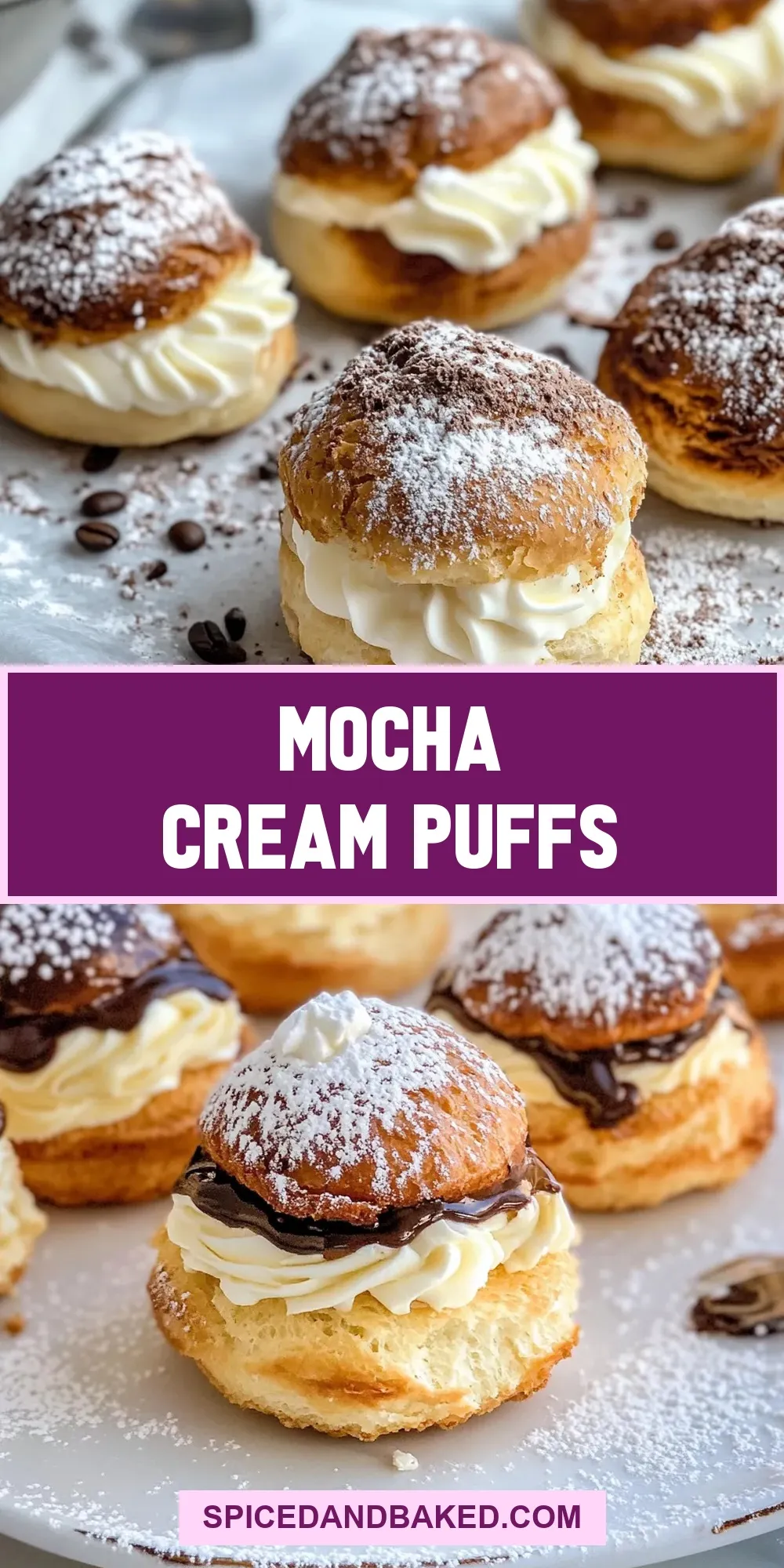 Mocha Cream Puffs (Amazing & Delicious)