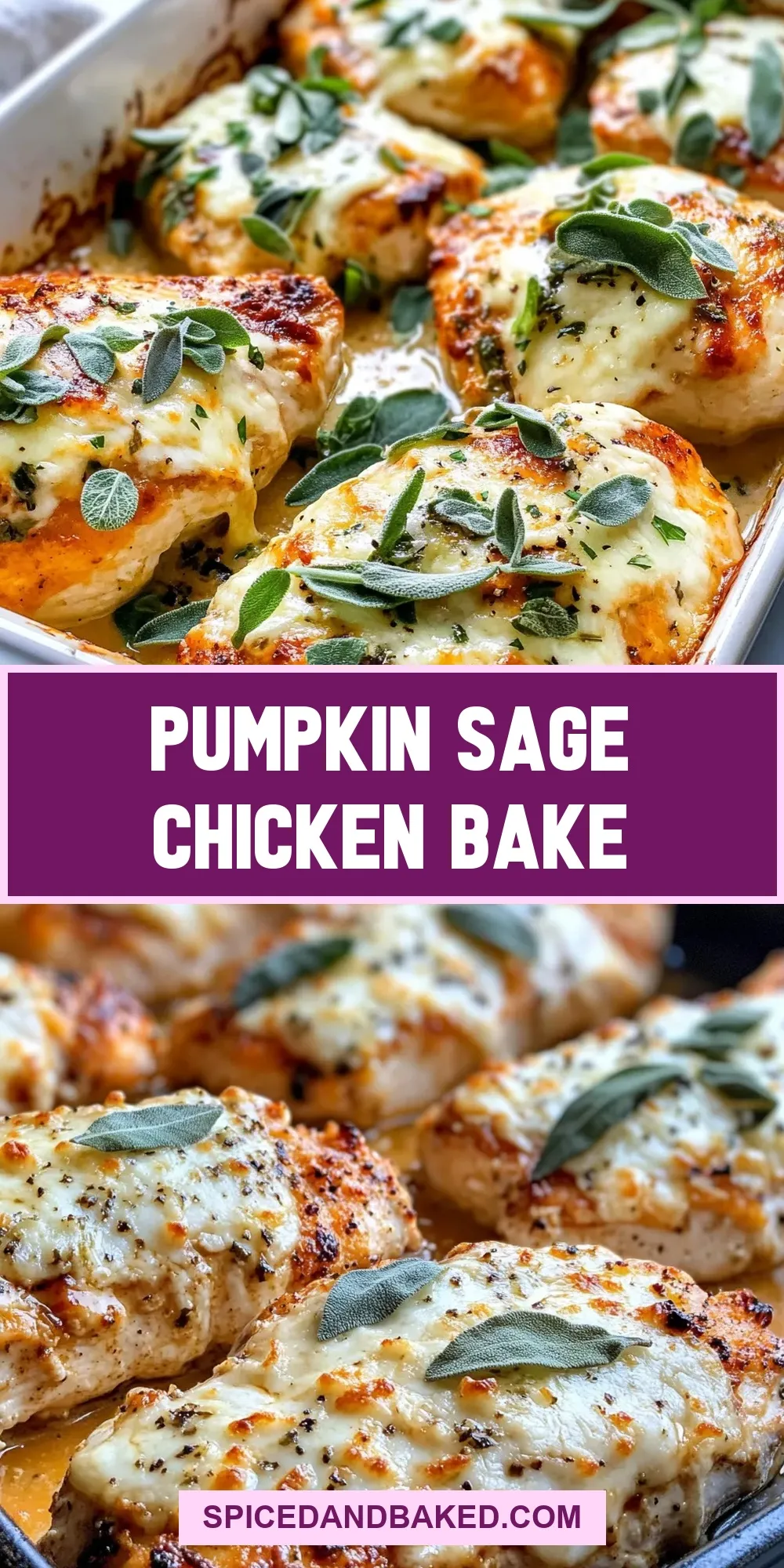 Ultimate Pumpkin Sage Chicken Bake