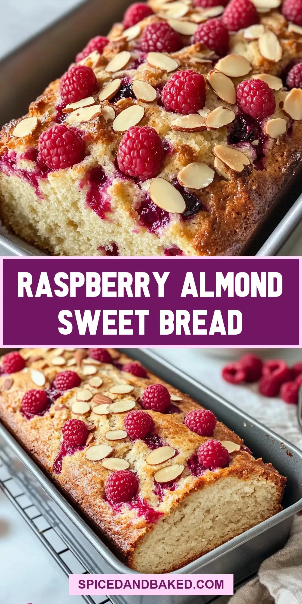 Raspberry Almond Sweet Bread (Easy & Delicious)