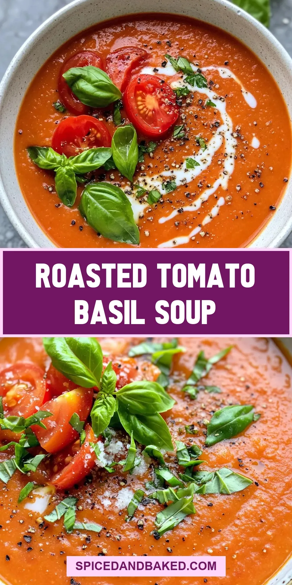 Roasted Tomato Basil Soup Recipe
