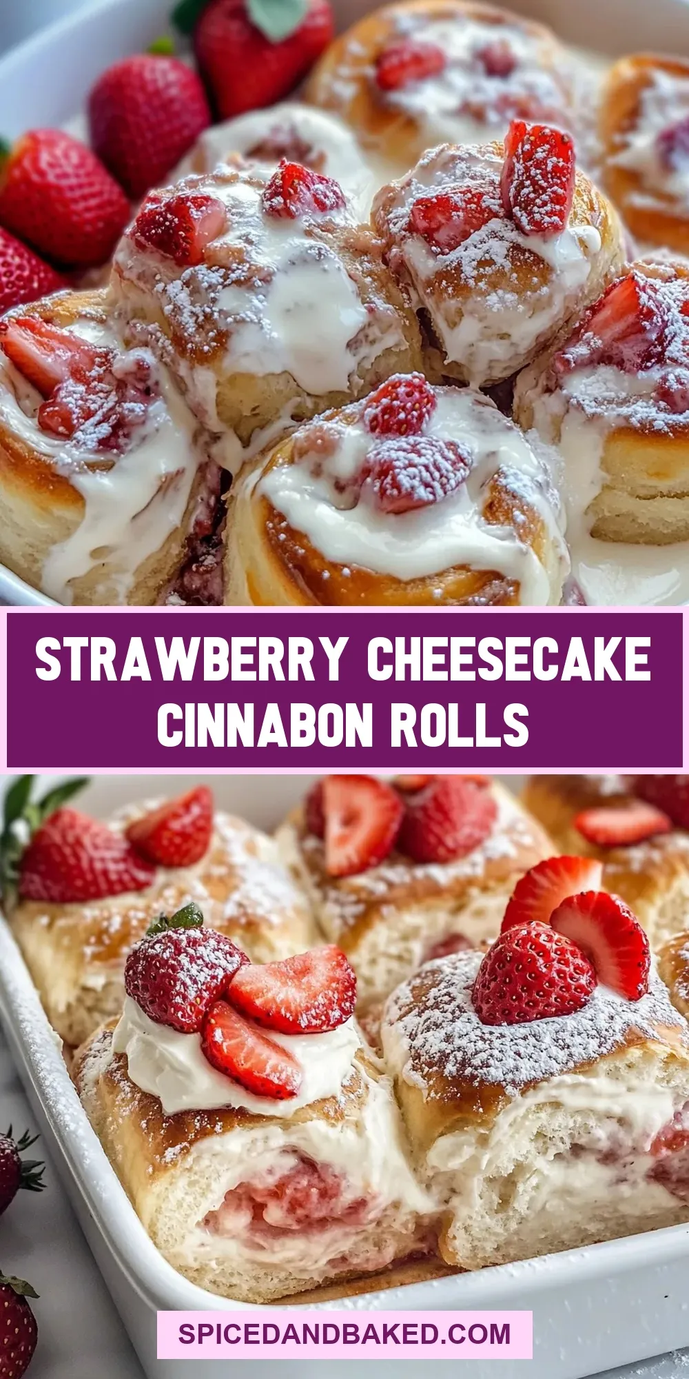 How To Make Amazing Strawberry Cheesecake Cinnabon Rolls