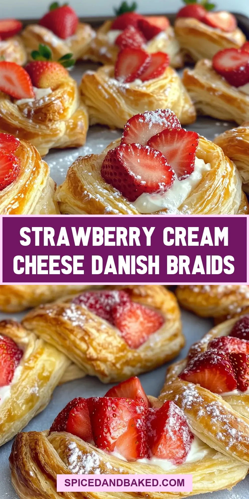 Easy Strawberry Cream Cheese Danish Braids Recipe
