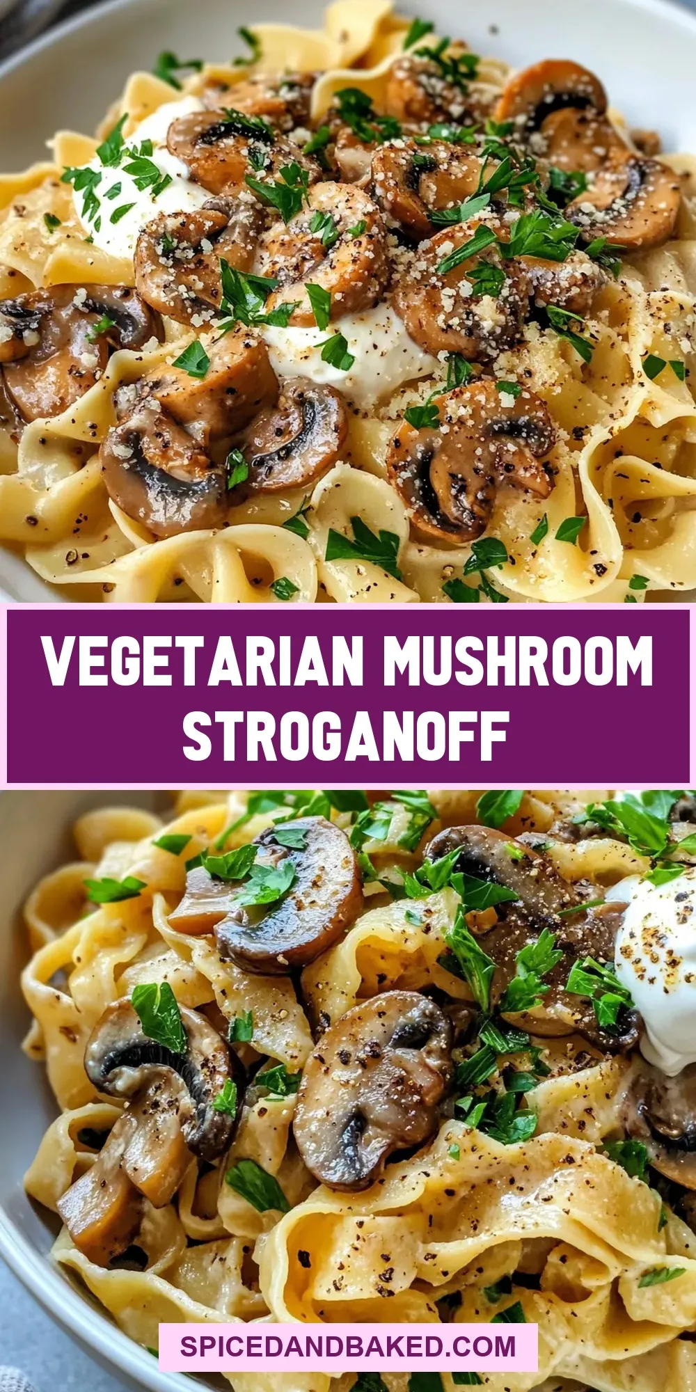 Easy Vegetarian Mushroom Stroganoff Recipe