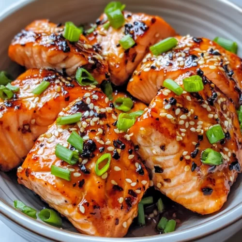 Homemade Air Fryer Salmon Bites with Honey Soy Glaze photo