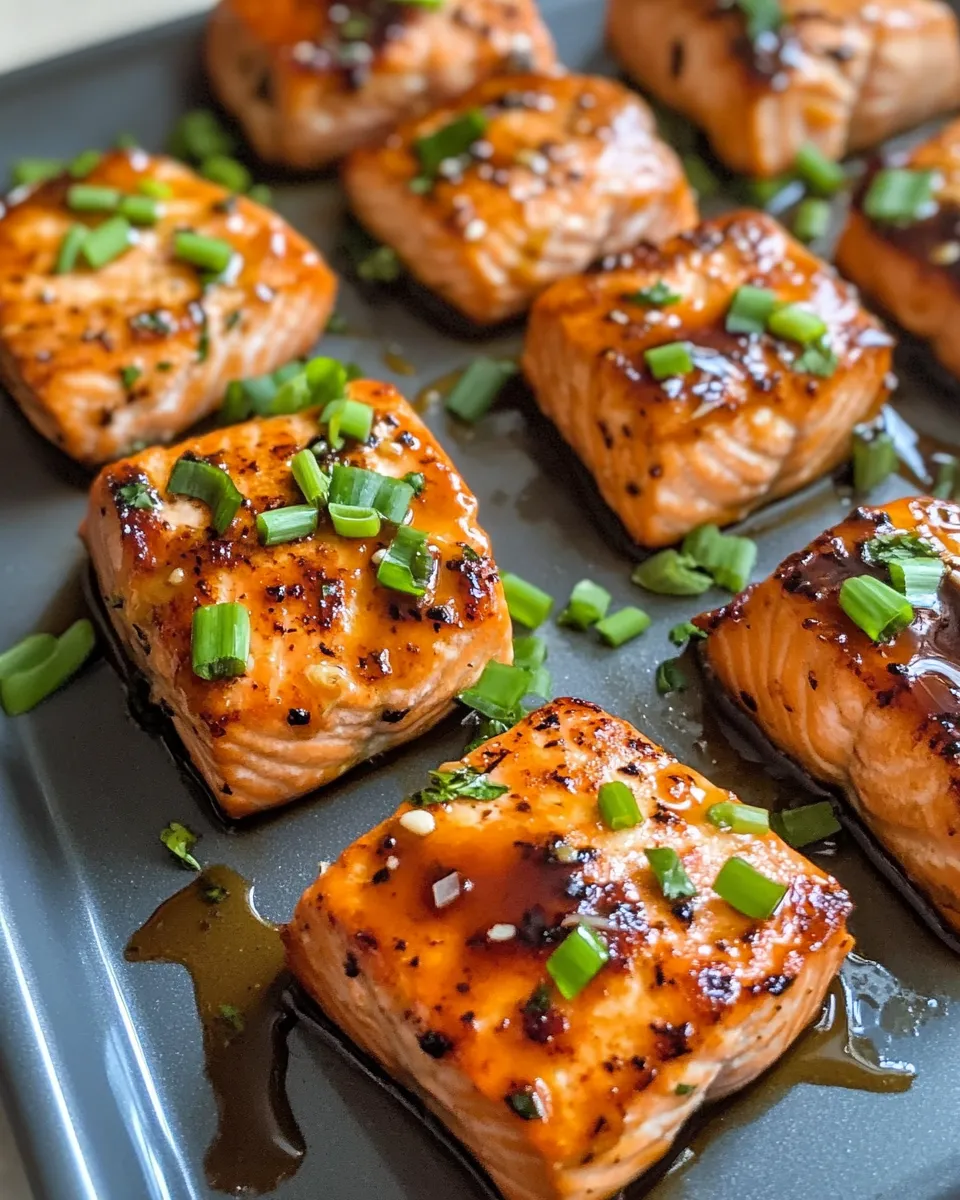 Easy Air Fryer Salmon Bites with Honey Soy Glaze recipe photo