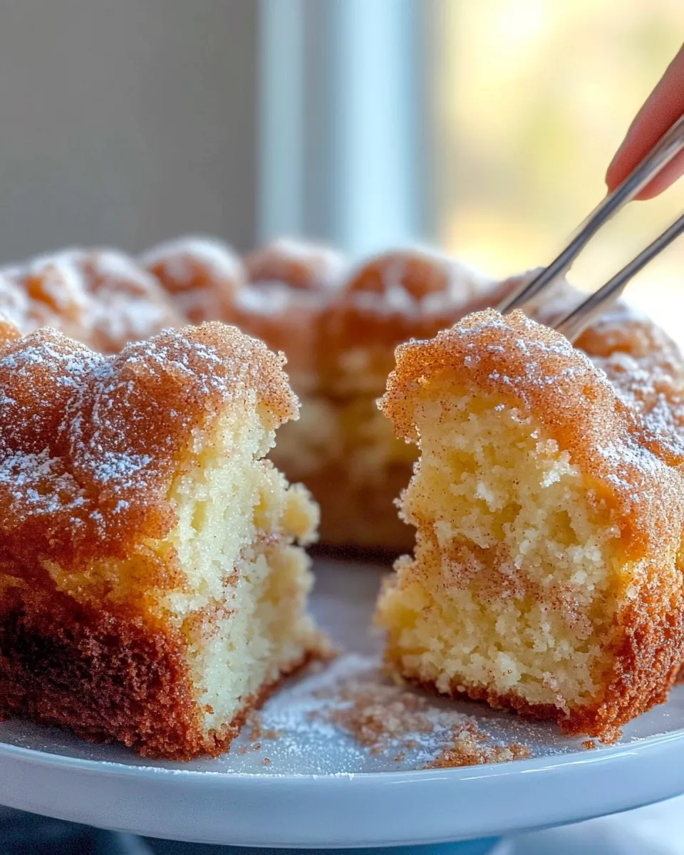 Delicious Apple Cider Donut Cake with Cinnamon Sugar dish photo
