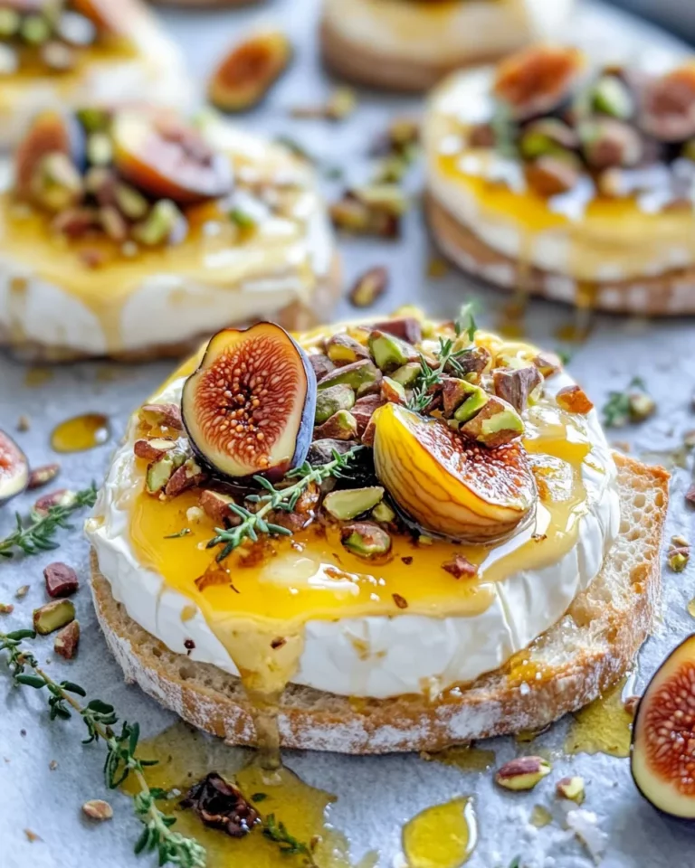 Homemade Baked Brie with Pistachios, Honey & Figs recipe photo