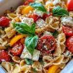Homemade Baked Feta Tomato Pasta with Roasted Peppers recipe photo