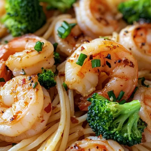 Homemade Bang Bang Shrimp Pasta with Roasted Broccoli recipe photo