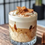 Delicious Biscoff Iced Coffee with Creamy Foam photo